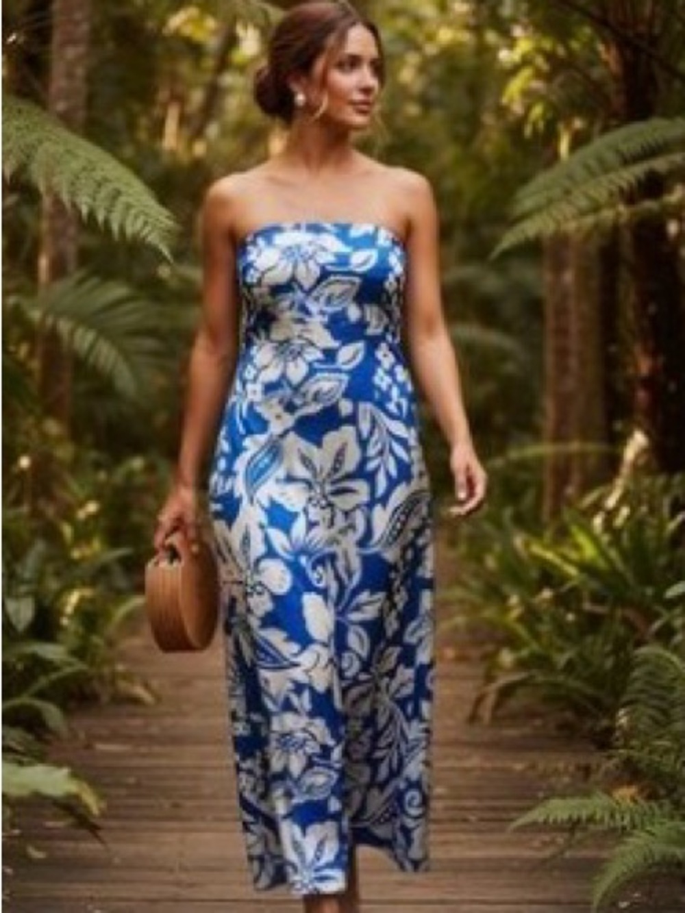 Paper Heart Tropical ALine Sleeveless Maxi Dress Size XS